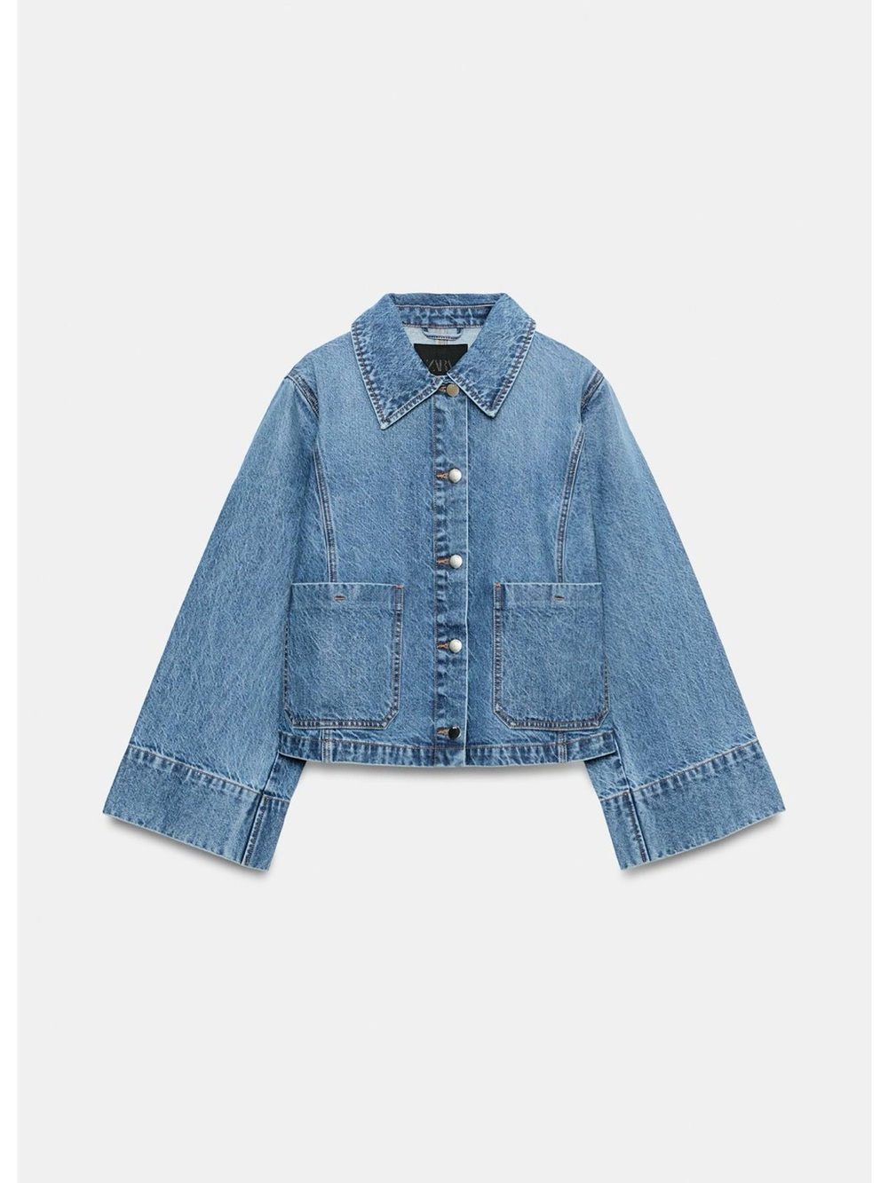 Zara Cropped Denim Jacket
